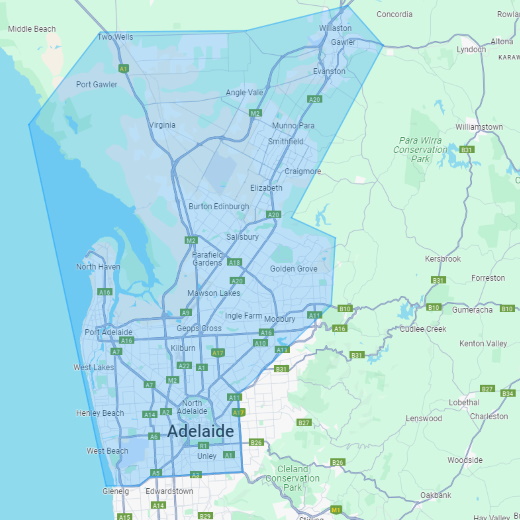 Adelaide Mobile Vet Areas
